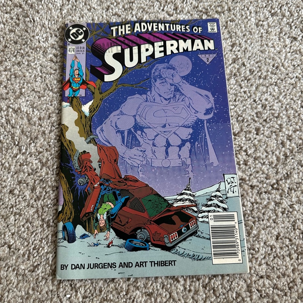 Adventures of Superman #474 Direct Market Edition ~ 1991 DC Comic